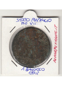 1802 PIO VII 1 Baiocco